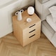 image 6 of Vida Designs Trega 3 Drawer Bedside Chest Bedroom Storage Unit, (H) 50cm x (W) 39cm x (D) 28cm, Pine