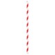 image 3 of Ashley Paper Straws - 19.5cm - Red Stripe - Pack of 40