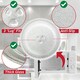image 4 of SPARES2GO Universal Microwave Turntable Plate Y Type Glass Dish Tray (13.5" / 34.5cm / 345mm)