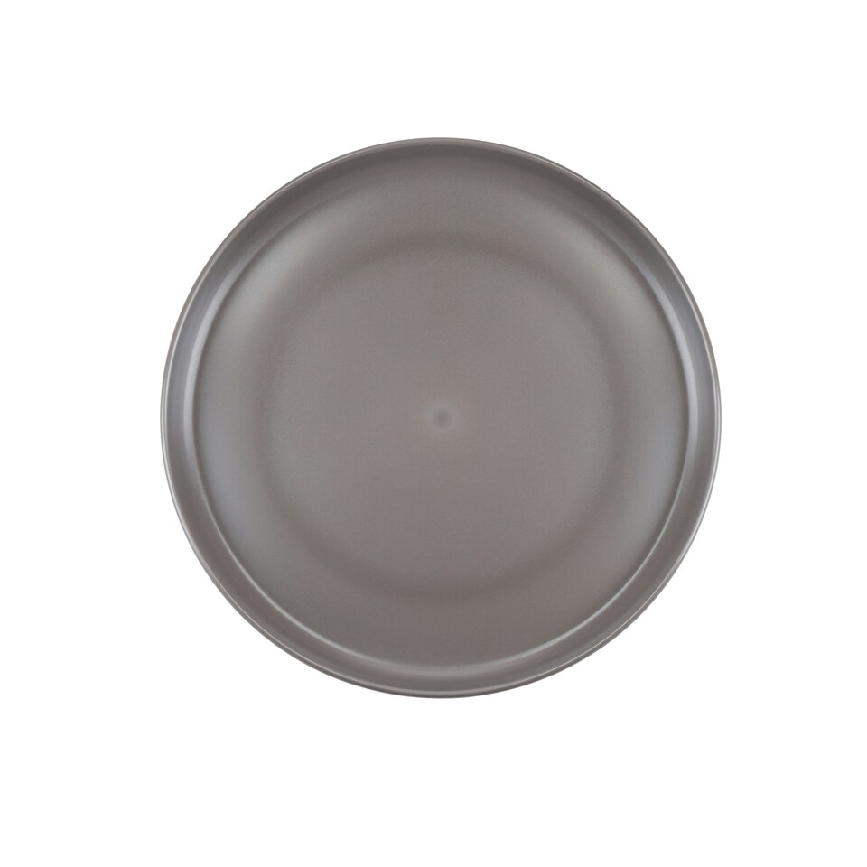 image 1 of Mikasa Summer Set of 4 Recycled Plastic 20cm Lipped Side Plates | Grey