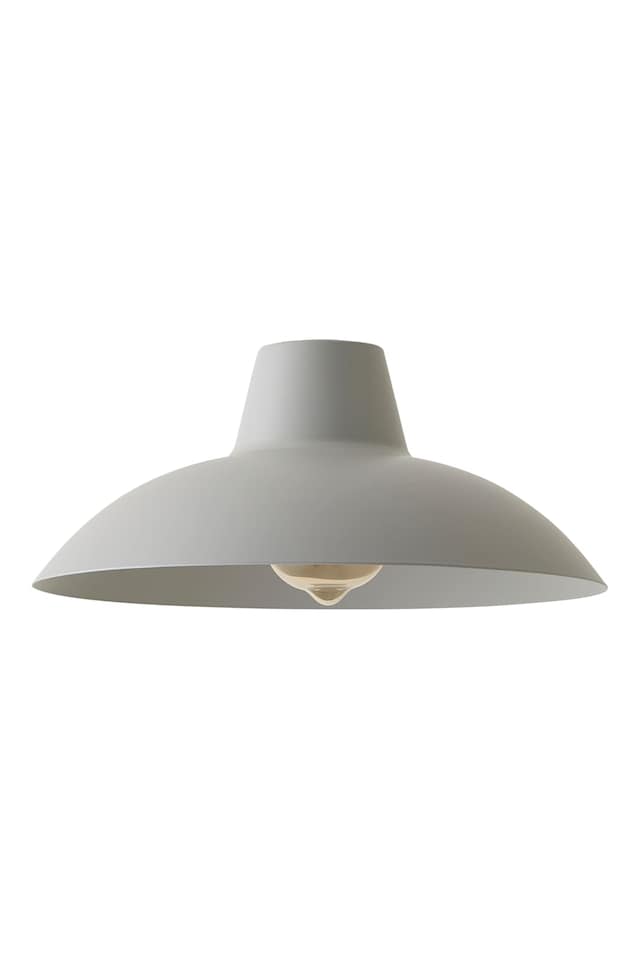 image 1 of ValueLights Civic Grey Ceiling Pendant Shade & Bulb | Grey