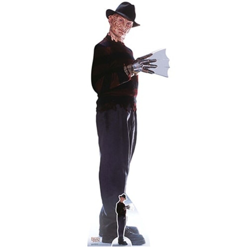 Freddy Krueger & Freddys Glove Halloween Lifesize Cardboard Cutout 183cm
