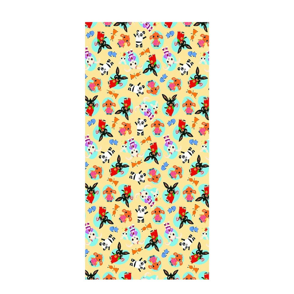 image 1 of Bing Bunny Cotton Fitted Sheet - Pale Yellow - Single