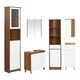 image 3 of Vida 2 Door Oak Effect Floor Standing Cabinet Brown