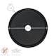 image 3 of Argon Tableware Round Non-Slip Serving Tray - 28cm - Black Black