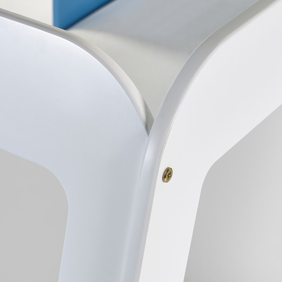 image 1 of Campervan 90cm Single Blue and White Bed