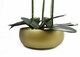 image 3 of Orchid Artificial  Purple Gold Ceramic Planter Botanik