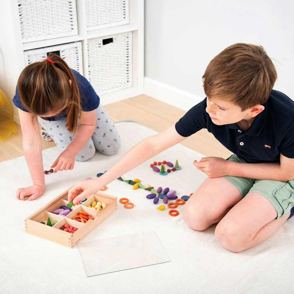 image 1 of Wooden Treasures Sorting Set