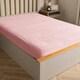 image 1 of OHS Soft Warm Thermal Teddy Fleece 25cm Deep Fitted Bed Sheet, Double - Pink
