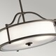 image 3 of Emory 3 Light Semi Flush Round Ceiling Pendant Light Pewter, E27