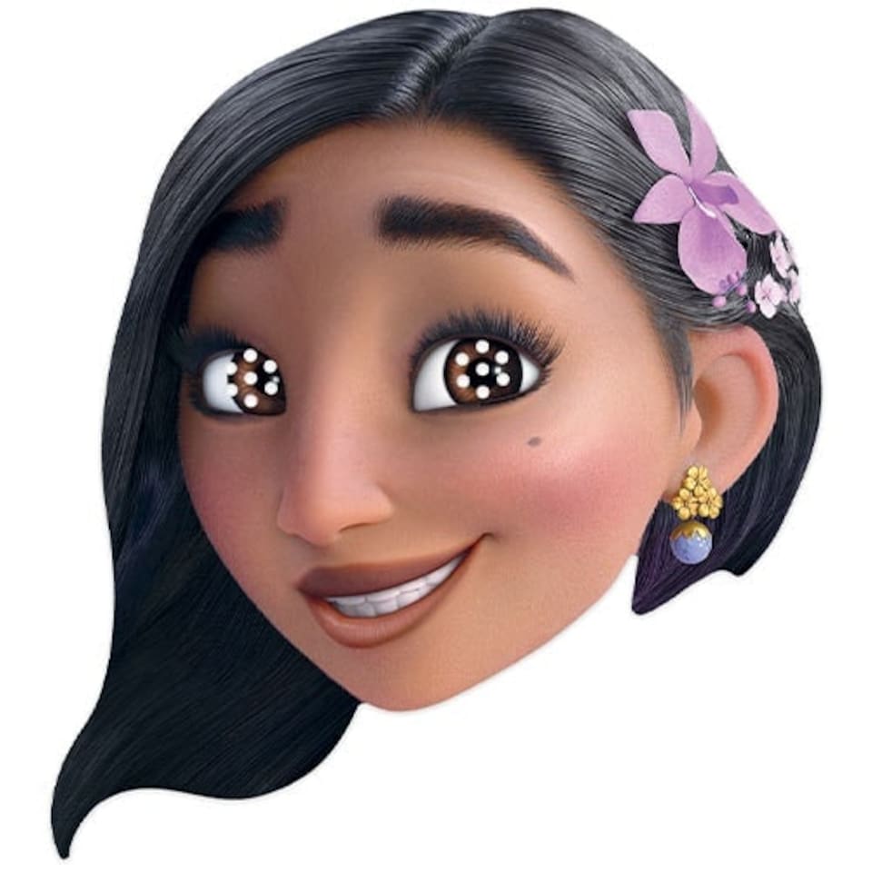 Isabela Encanto Cardboard Face Mask