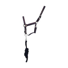 Hy Signature Horse Headcollar and Leadrope - Multicoloured - Pony
