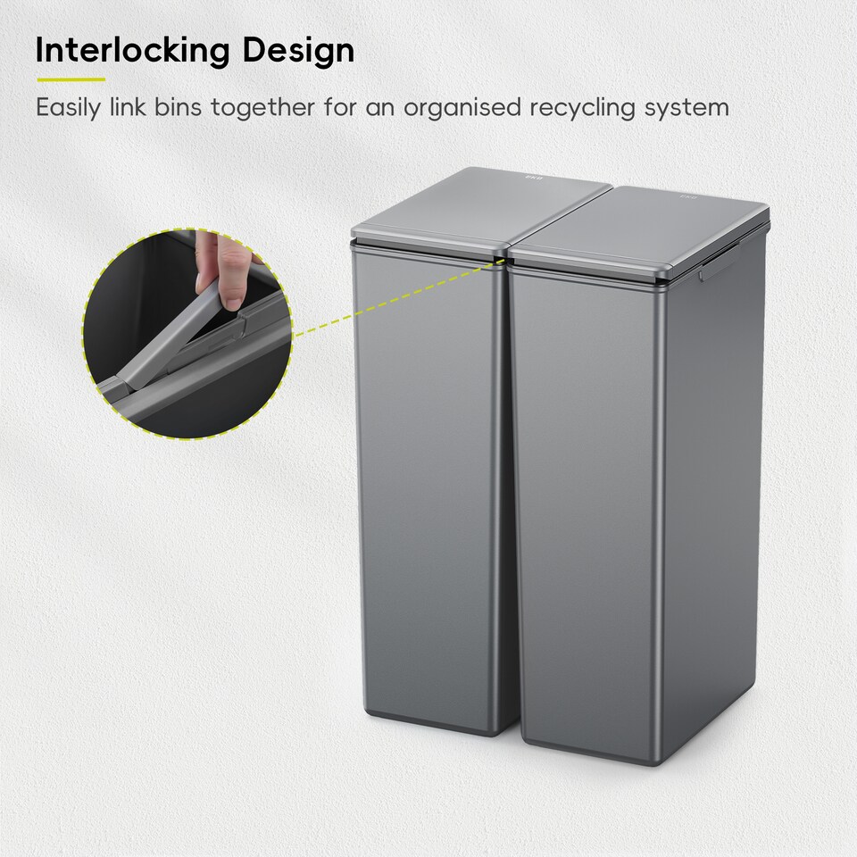 image 1 of Morandi Touch Twin Pack 30L 2x Grey | Grey | Dark Grey | 30L