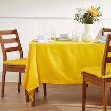 Homescapes Yellow Tablecloth - 178 x 300 cm Yellow