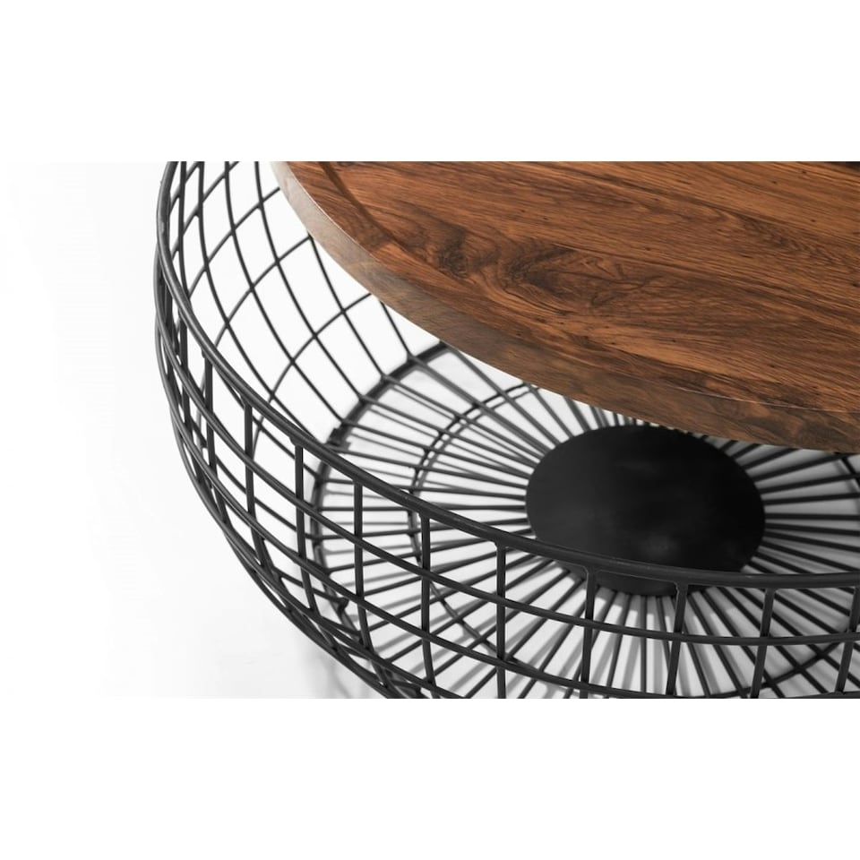 image 1 of Walnut Effect Storage Coffee Table | Brown | Brown