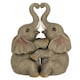image 1 of Something Different Embrace Elephant Couple Ornament - Brown - One Size