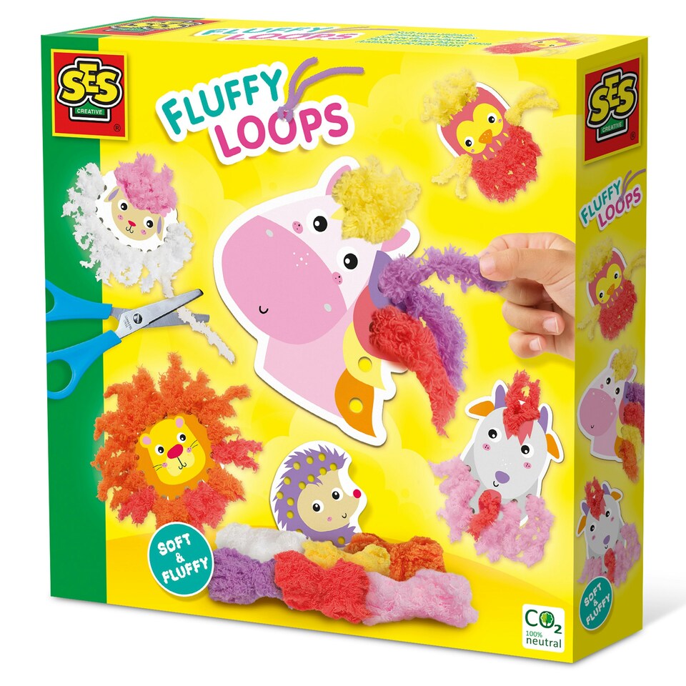 SES Creative Fluffy Loops Soft Yarn Animals - Tesco Groceries