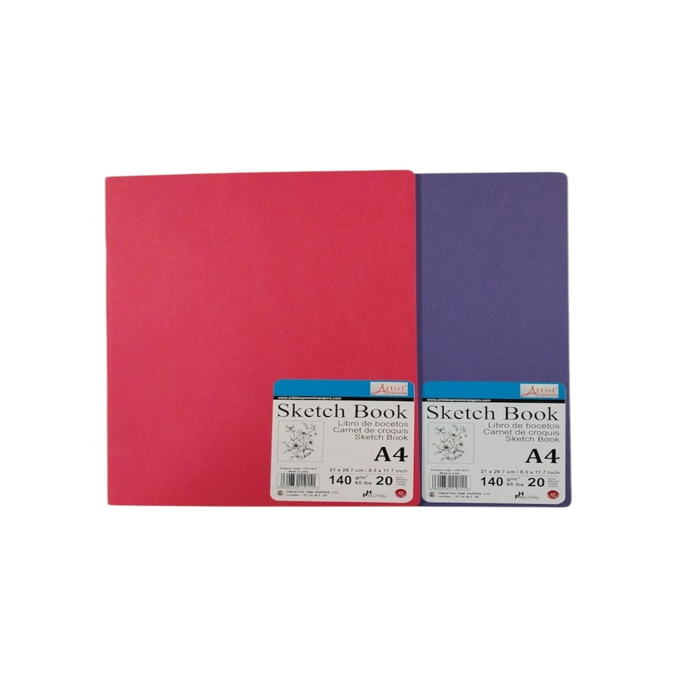 image 1 of A4 20 Sheets Saddle Stitched Sketch Book