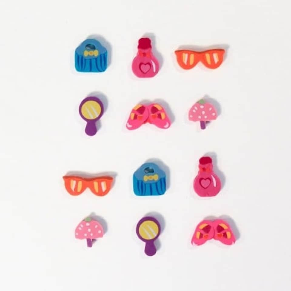 image 1 of Girlie Novelty Erasers - Pack of 12