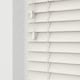 image 2 of 60cm Fog White Wooden Venetian Blinds With Strings (130cm drop) | White | White