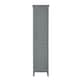 image 1 of Teamson Home Mercer Mid Century Modern Bathroom Linen Tower Storage with Two Doors, Gray