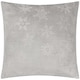 image 1 of furn. Snowflakes Embossed Fleece Cushion | Grey | Grey | 1