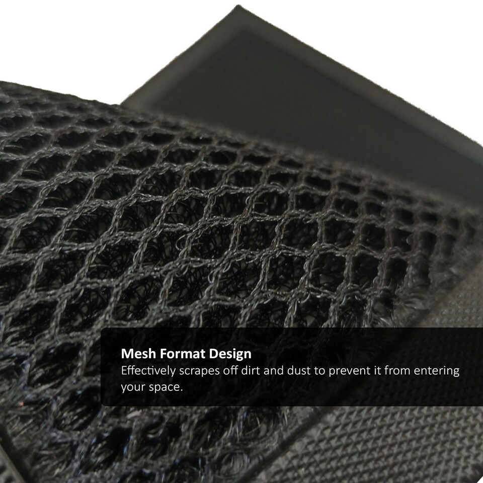image 1 of Nicoman Meshmat Entrance Doormat Black | 60cm x 40cm