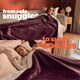 image 7 of Silentnight Heat Genie Self Heating Giant Blanket Purple | Berry