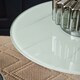 image 3 of Interiors by Premier End Table With White Marble Effect Top Silver