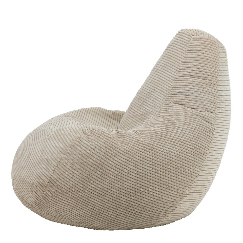 image 1 of icon Dalton Medium Beanbag Corduroy Natural Beige Cream | Cream
