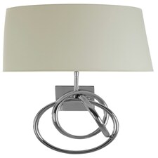 Interiors by Premier Wall Lamp with Interlinked Circles Base Silver
