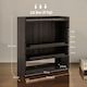 image 7 of HOMCOM 4-Tier Desktop Organiser with Cable Management for Stationery Dark Brown