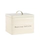 image 1 of Harbour Housewares Vintage Metal Washing Tablets Canister - Cream | Cream | Cream | 1