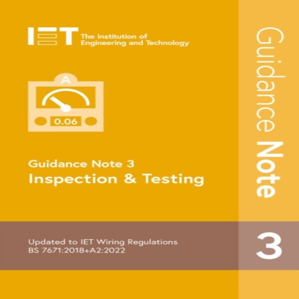 Guidance Note 3 Inspection Testing 9th E