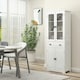 image 2 of HOMCOM Kitchen Cupboard Storage Cabinet Adjustable Shelves, Glass Door, 160cm