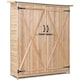 image 1 of COSTWAY 140 x 50 x 161CM Waterproof Outdoor Storage Shed