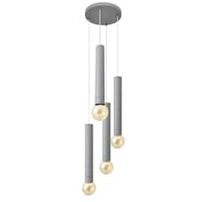Tuba Cluster Pendant Ceiling Light Grey 30cm