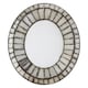 image 1 of Interiors by Premier Oval 3D Mozaic Wall Mirror Black