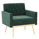 image 1 of COSTWAY Modern Sofa Accent Chair Upholstered Armchair Green