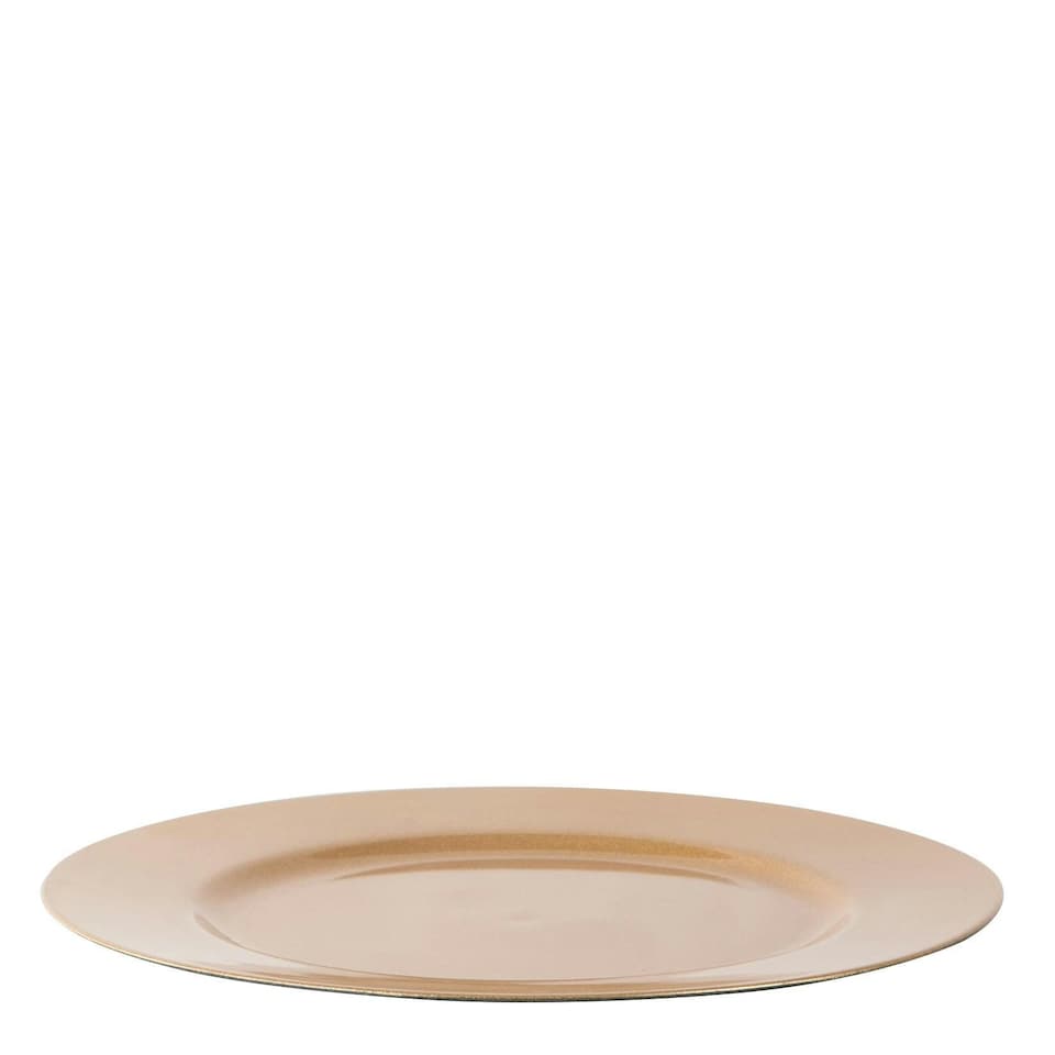 image 1 of Argon Tableware Metallic Charger Plates - 33cm - Gold - Pack of 6 Grey