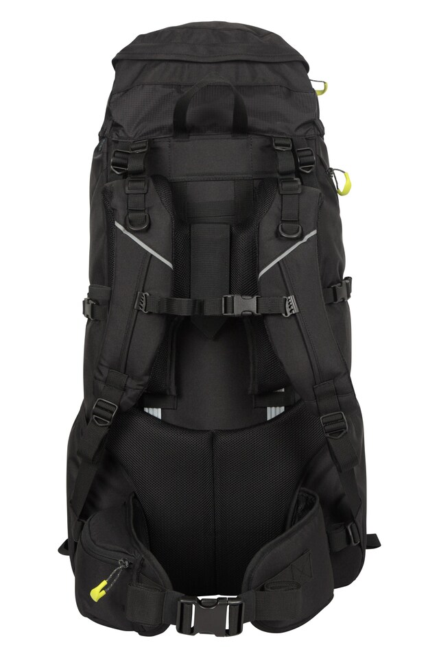 image 1 of Mountain Warehouse Carrion 65L Rucksack Padded Airmesh Hiking Camping Travel Backpack