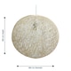 image 3 of Abaca - Natural 14 inch Globe Ceiling Light Shade | Brown | Large | 1