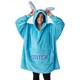 image 3 of Lilo & Stitch Womens/Ladies Hoodie Blanket - Blue - One Size