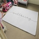 image 4 of Text Wellbeing (Rug) White | L