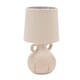 image 2 of Hestia Natural Handle Vase Lamp | White | Natural