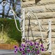 image 2 of Ivory White Hanging Basket Bracket White