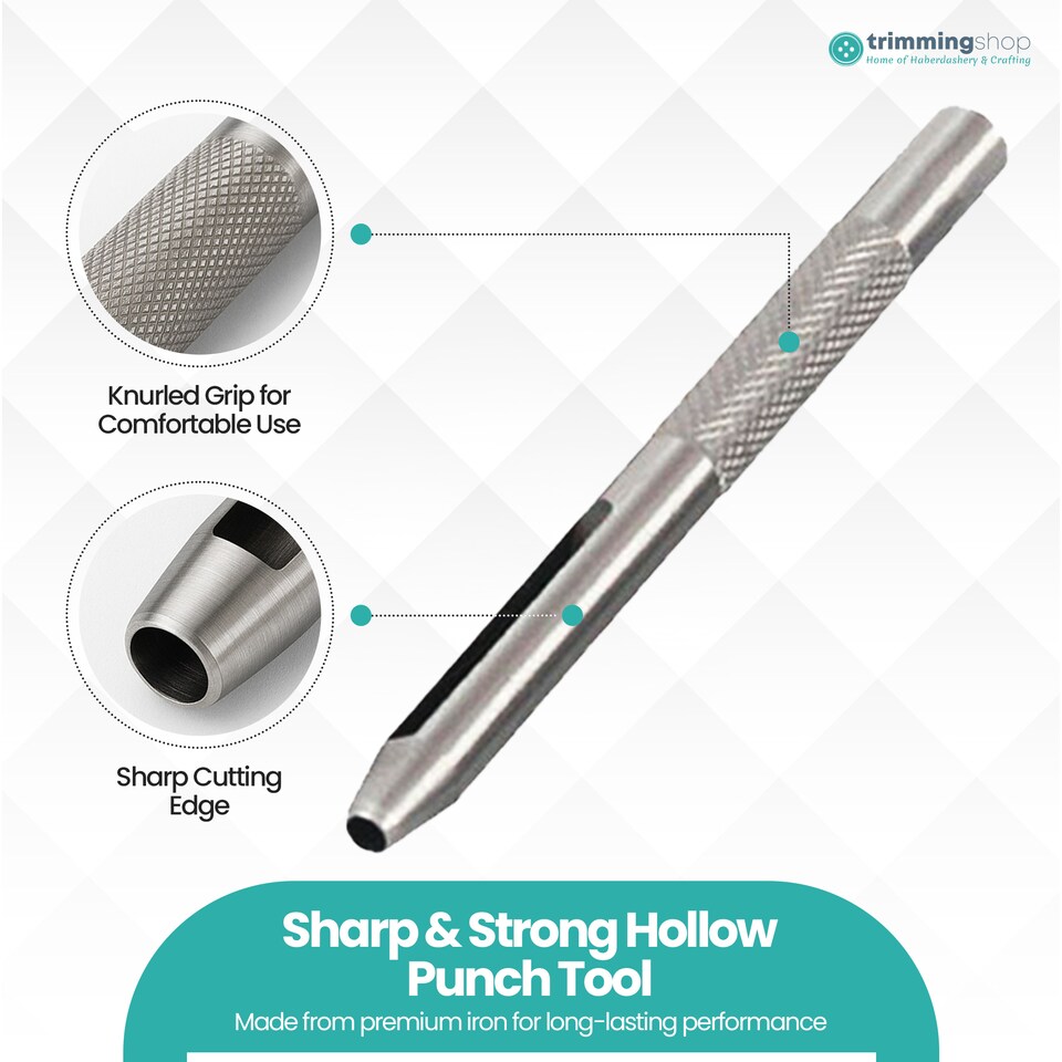 image 1 of 3.5mm Steel Hollow Punch Leather Hole Puncher For Piercing Holes