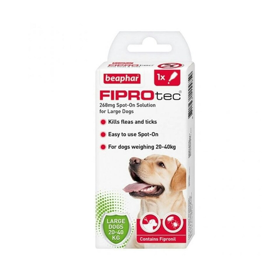 image 1 of Beaphar FIPROtec® Flea & Tick Dog Spot-on (20-40kg) - 1 Pipette