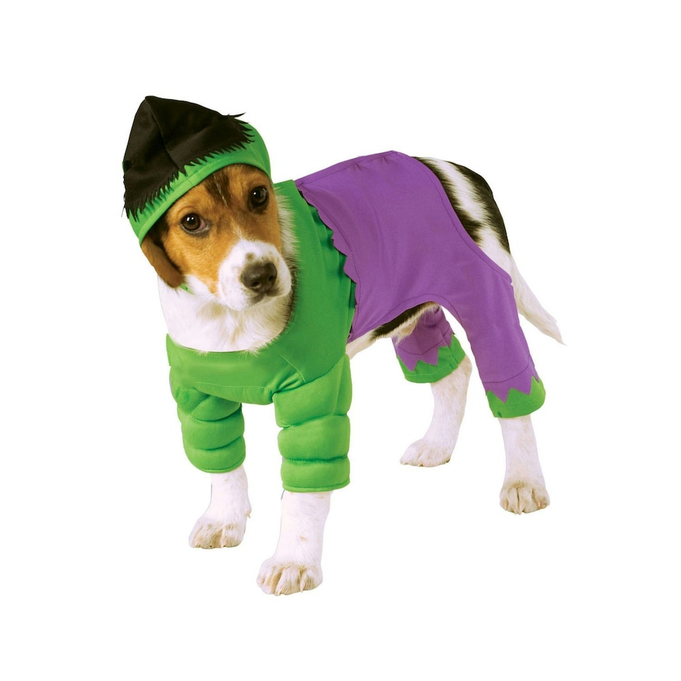 Hulk Incredible Hulk Muscles Dog Costume - Purple/Green/Black - XL