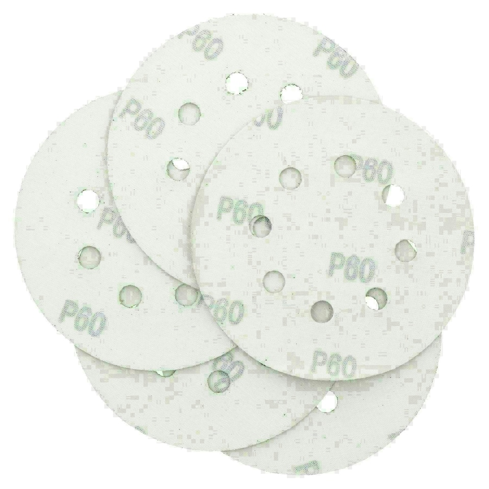 image 1 of 125mm 5" Hook And Loop Sanding Sander Abrasive DA Discs Coarse 60 Grit 50pc